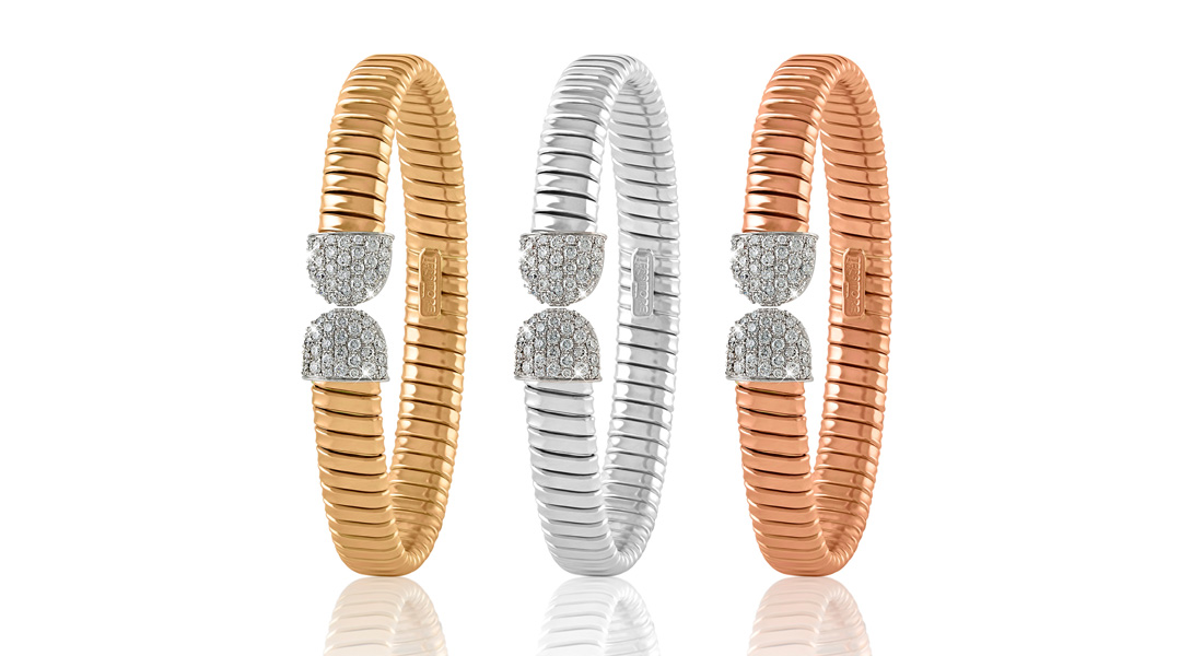 Liali Jewellery Tessitore 18K White Gold Bangle for Women with 56 Diamond,  Silver | DubaiStore.com - Dubai