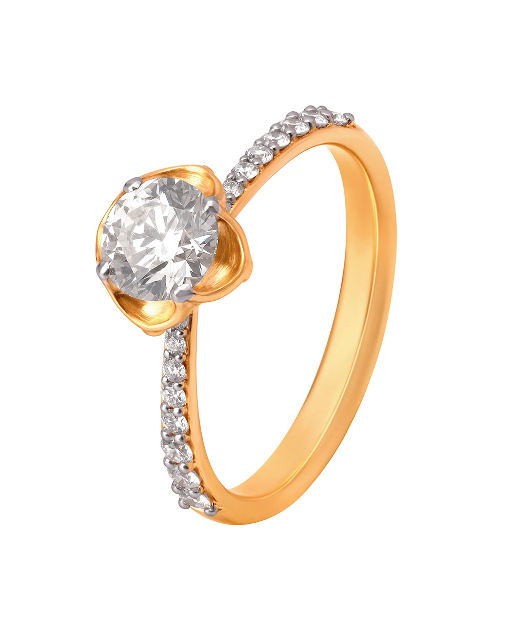 Voguish Single Stone Diamond Finger Ring For Men