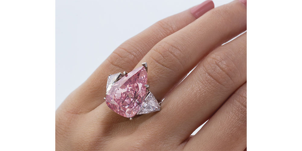 MERR 3 CARAT PEAR SHAPED FANCY BLUE DIAMOND ENGAGEMENT RING PINK HALO 18K  ROSE G | eBay