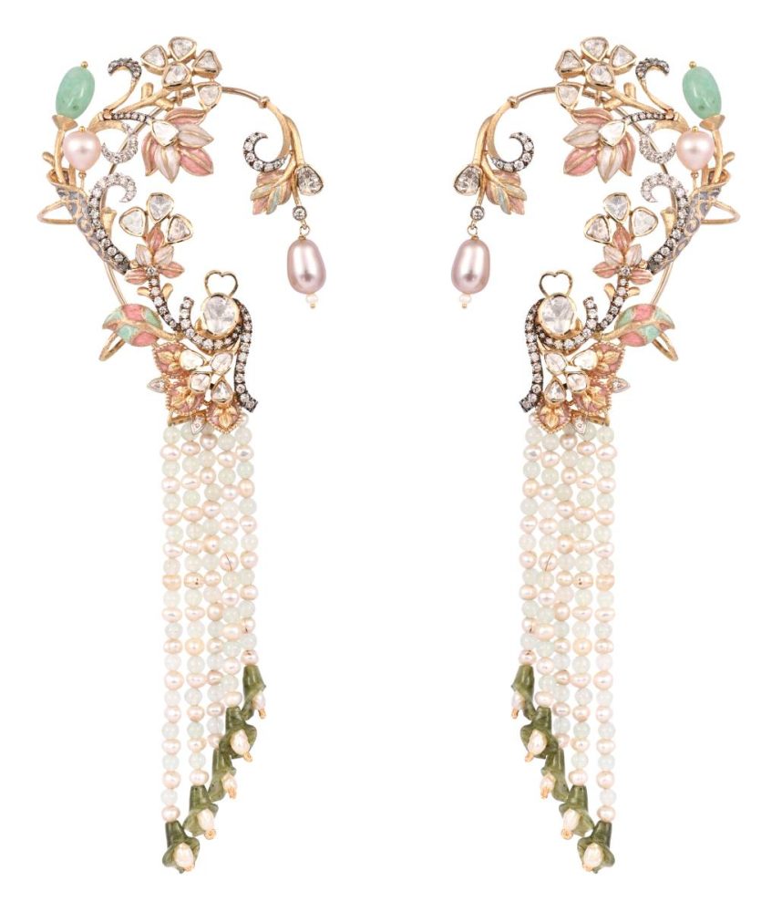 Chandelier Pearls Ear Cuff – The Songbird Collection