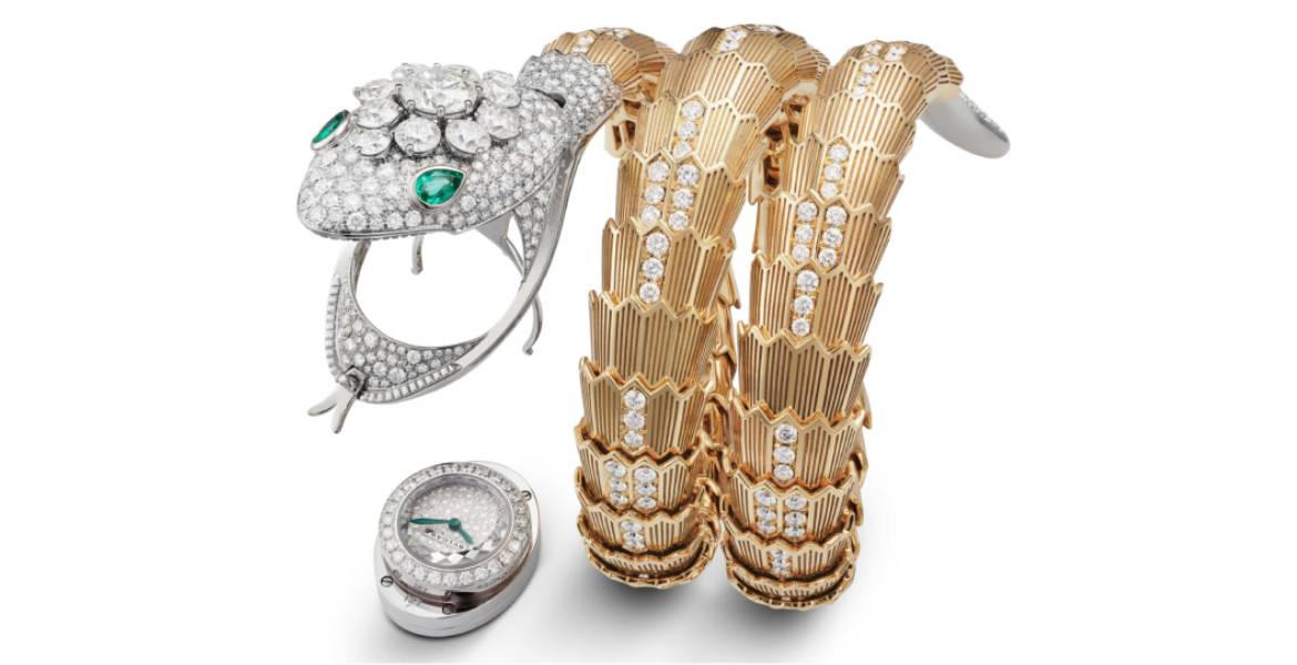 Bvlgari Jewelry 18k Rose Gold Serpenti 3.04cttw Diamond Bracelet 17cm  353793 | Mayors