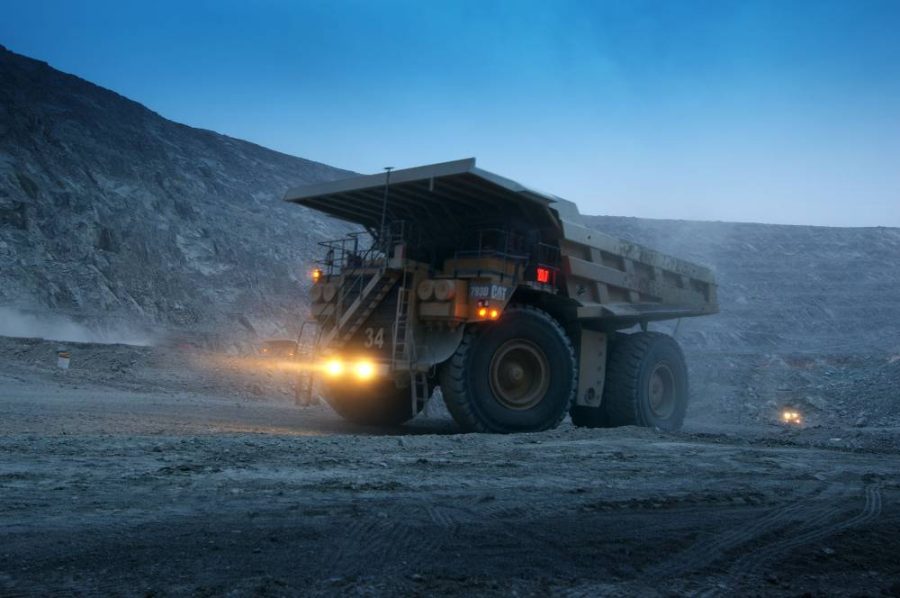 A truck at the Venetia mine. © De Beers