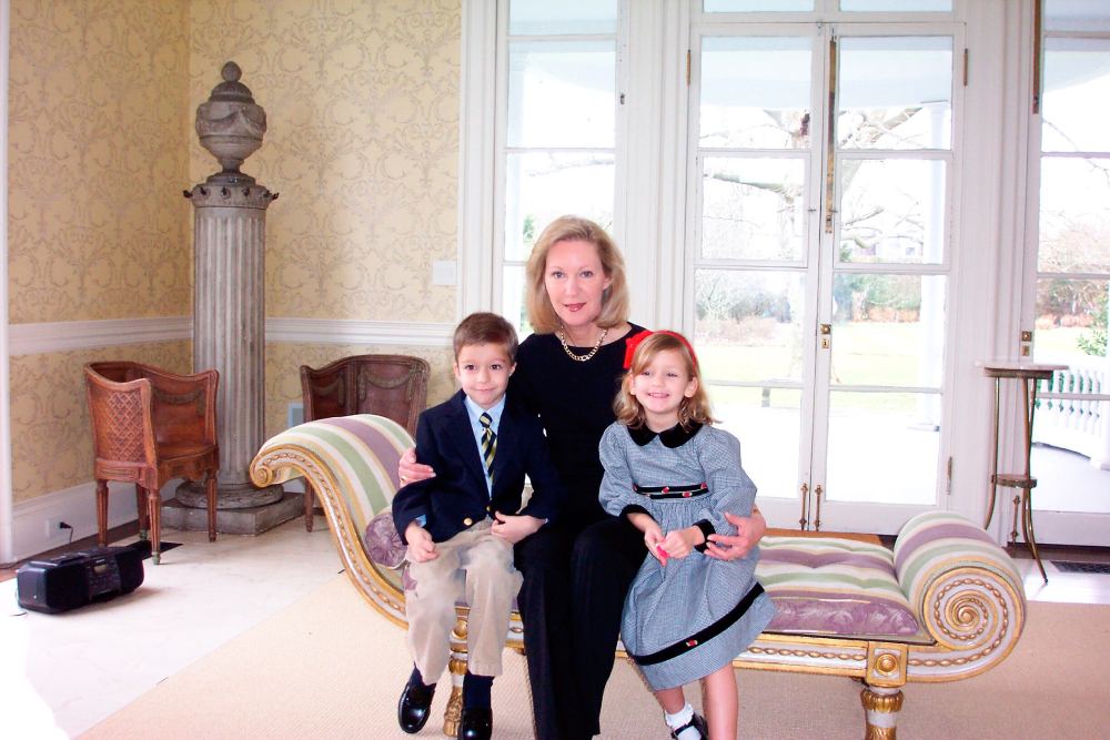 Anne Eisenhower with her grandchildren, Nico and Camila. Image credit: Adriana Echavarria Eisenhower