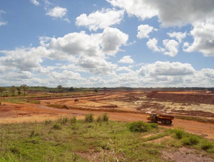 Open pit mine at Montepuez Ruby Mining, Mozambique