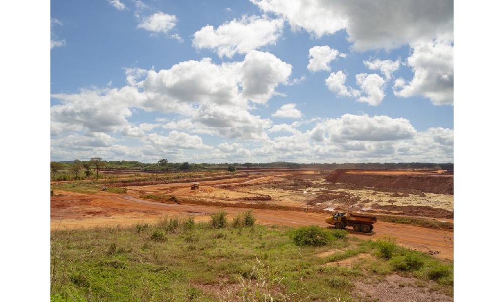 Open pit mine at Montepuez Ruby Mining, Mozambique